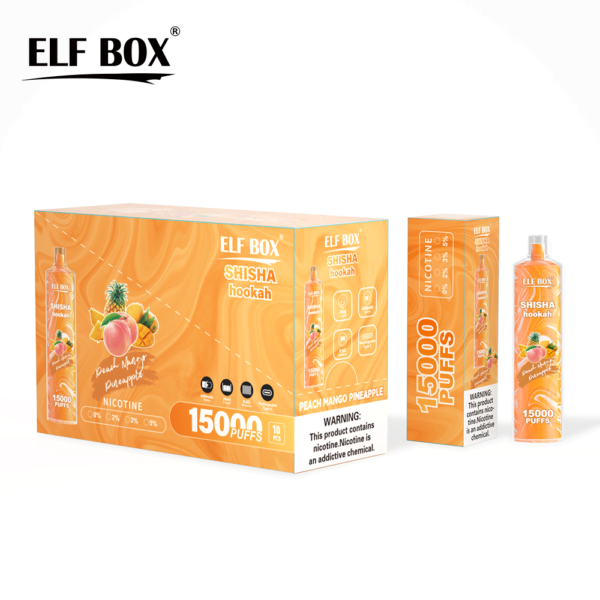 ELF BOX LS15000 Puff Shisha Hookah 0% 2% 5% Nicotine Oplaadbare Wegwerp Vape Groothandel - ESCOVAPE - 15