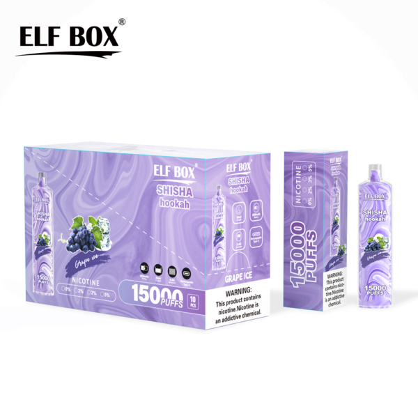 ELF BOX LS15000 Puff Shisha Hookah 0% 2% 5% Nicotine Oplaadbare Wegwerp Vape Groothandel - ESCOVAPE - 13