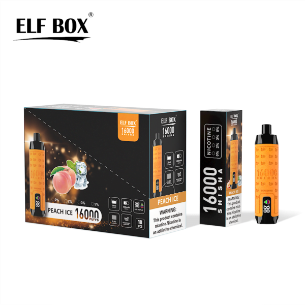 ELF BOX SHISHA 16000 trekjes 0%/2%/3%/5% Nicotine Herlaadbare Wegwerp Vape Groothandel - ESCOVAPE - 12