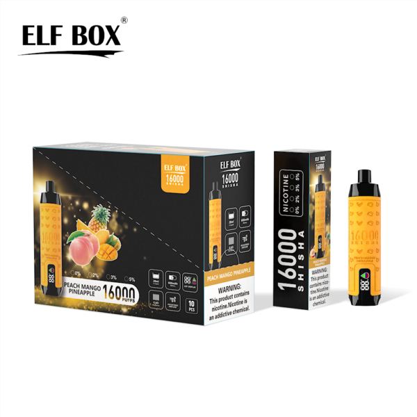 ELF BOX SHISHA 16000 trekjes 0%/2%/3%/5% Nicotine Oplaadbare Wegwerp Vape Groothandel - ESCOVAPE - 13