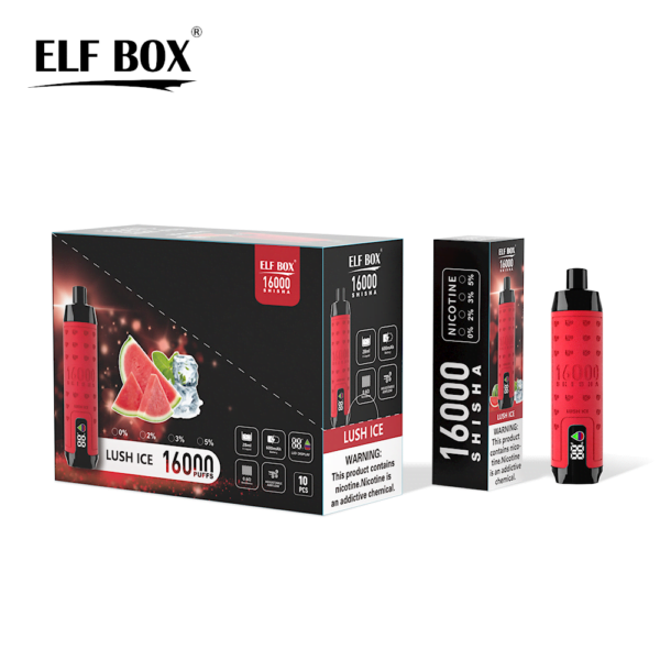 ELF BOX SHISHA 16000 Puffs 0%/2%/3%/5% Nicotine Oplaadbare Wegwerp Vape Groothandel - ESCOVAPE - 14