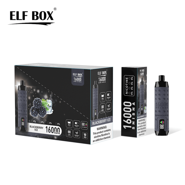 ELF BOX SHISHA 16000 trekjes 0%/2%/3%/5% Nicotine Oplaadbare Wegwerp Vape Groothandel - ESCOVAPE - 6
