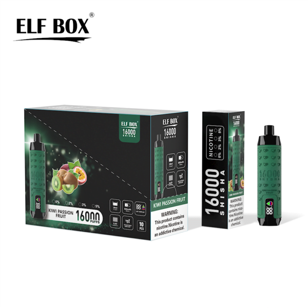 ELF BOX SHISHA 16000 Puffs 0%/2%/3%/5% Nicotine Oplaadbare Wegwerp Vape Groothandel - ESCOVAPE - 10