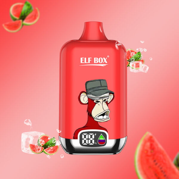 ELF box digitaal 12000 trek 0% 2% 3% 5% Nicotine LED-display Wegwerp Vape Groothandel - ESCOVAPE - 2