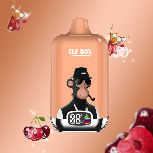 ELF box digitaal 12000 trek 0% 2% 3% 5% Nicotine LED-display Wegwerp Vape Groothandel - ESCOVAPE - 12