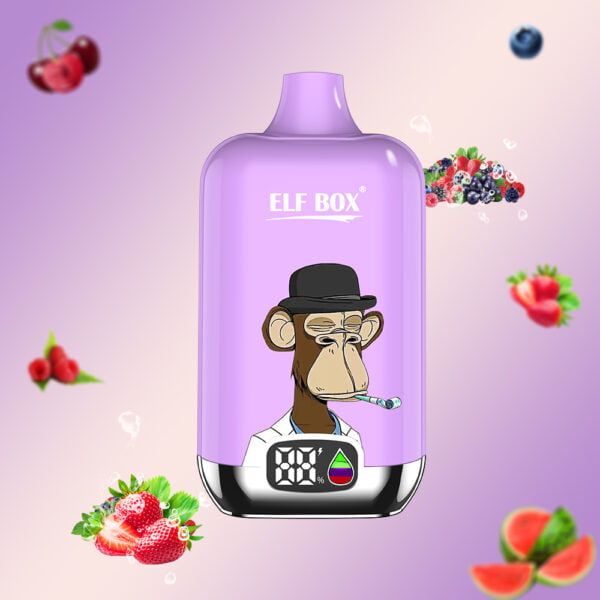 ELF box digitaal 12000 trek 0% 2% 3% 5% Nicotine LED-display Wegwerp Vape Groothandel - ESCOVAPE - 7