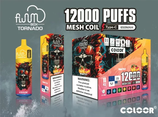 FLUUM BOX 12000 Puffs 0% 2% 3% 5% Nicotine Oplaadbare Wegwerp Vape Pen Pods E-Sigaret Groothandel - ESCOVAPE - 6