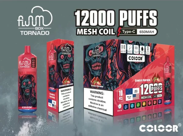 FLUUM BOX 12000 Puffs 0% 2% 3% 5% Nicotine Oplaadbare Wegwerp Vape Pen Pods E-Sigaret Groothandel - ESCOVAPE - 7