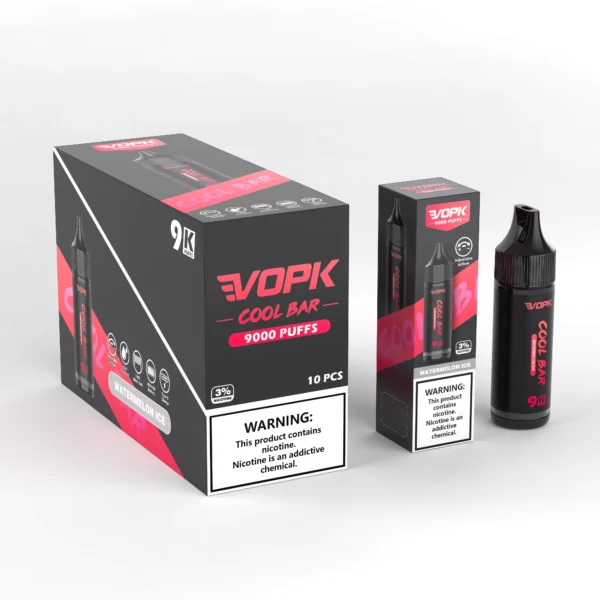 VOPK COOL BAR-9000 PUFFS 0% 2% 3% 5% Nicotine Disposable Vape Wholesale - ESCOVAPE - 10