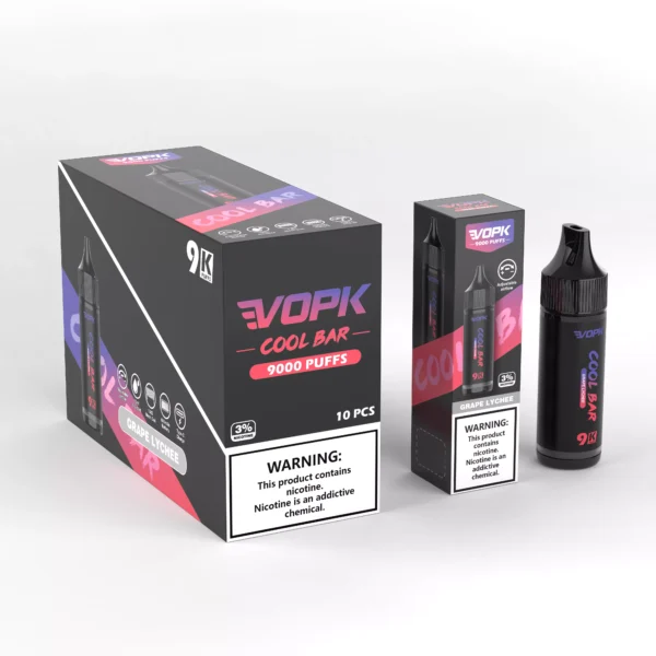 VOPK COOL BAR-9000 PUFFS 0% 2% 3% 5% Nicotine Disposable Vape Wholesale - ESCOVAPE - 4