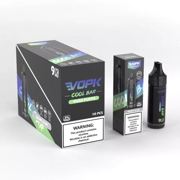 VOPK COOL BAR-9000 PUFFS 0% 2% 3% 5% Nicotine Disposable Vape Wholesale - ESCOVAPE - 3
