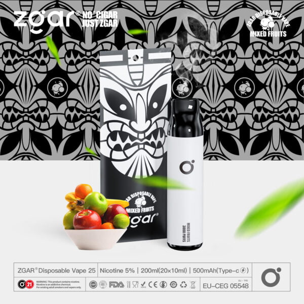 ZGAR ZG25 3000 Puffs 5% Nicotine Oplaadbare Wegwerp Pod Bulk - ESCOVAPE - 7
