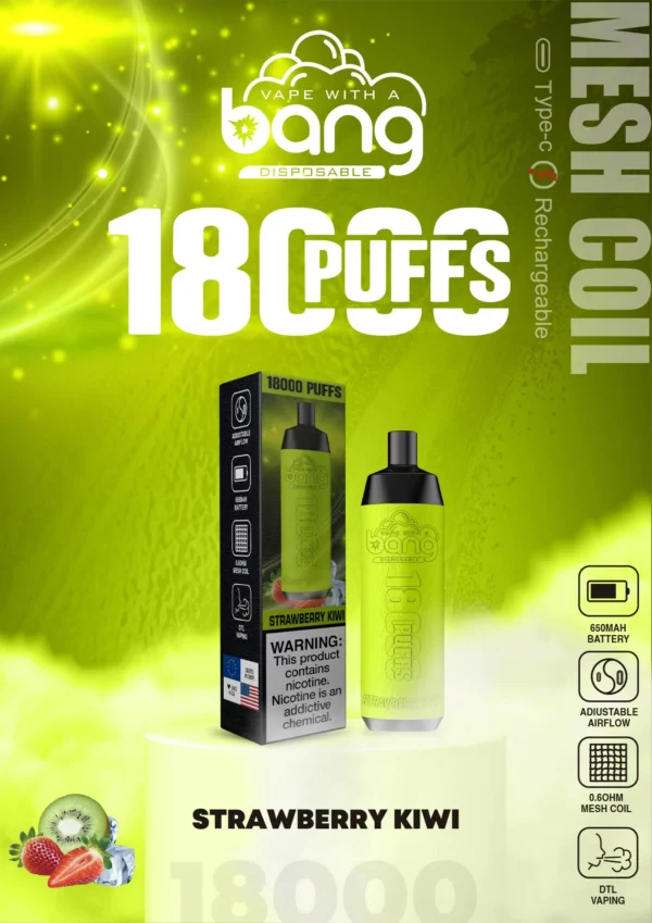 Bang Crown Bar 18000 Puffs 0% 2% 3% 5% Lage Nicotine Oplaadbare Wegwerp Vapes Pen Bulk Aankoop Groothandel - ESCOVAPE - 7