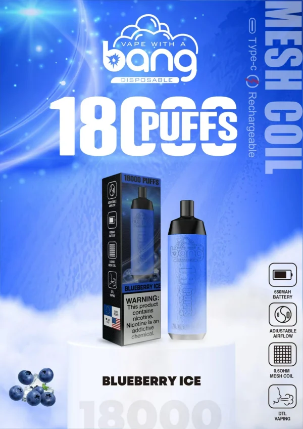 Bang Crown Bar 18000 Puffs 0% 2% 3% 5% Lage Nicotine Oplaadbare Wegwerp Vapes Pen Bulk Aankoop Groothandel - ESCOVAPE - 3