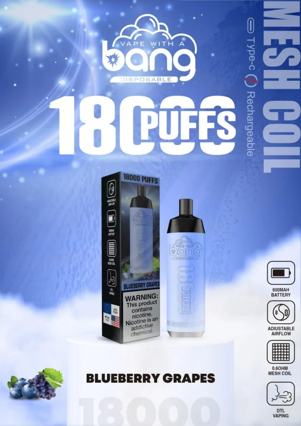 Bang Crown Bar 18000 Puffs 0% 2% 3% 5% Lage Nicotine Oplaadbare Wegwerp Vapes Pen Bulk Aankoop Groothandel - ESCOVAPE - 16