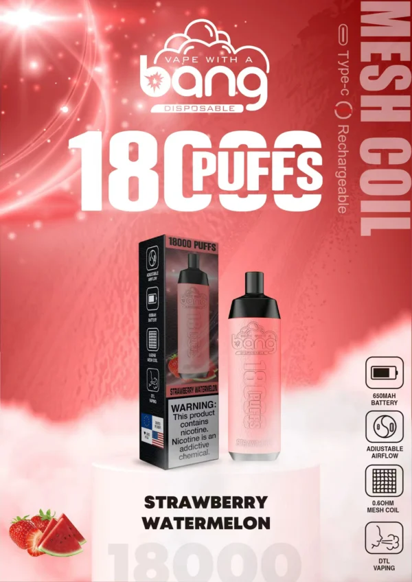 Bang Crown Bar 18000 Puffs 0% 2% 3% 5% Lage Nicotine Oplaadbare Wegwerp Vapes Pen Bulk Aankoop Groothandel - ESCOVAPE - 10