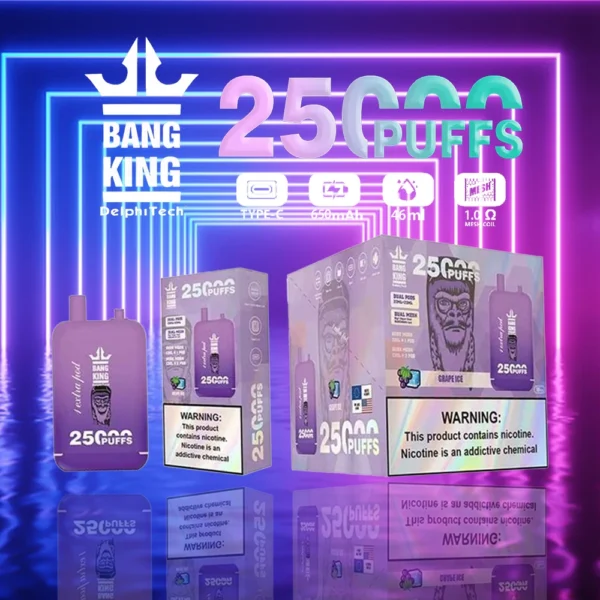 Bang King 25000 Puffs Dual Pods 0% 2% 3% 5% Lage Nicotine Oplaadbare Wegwerp Vapes Pen Bulk Aankoop Groothandel - ESCOVAPE - 8