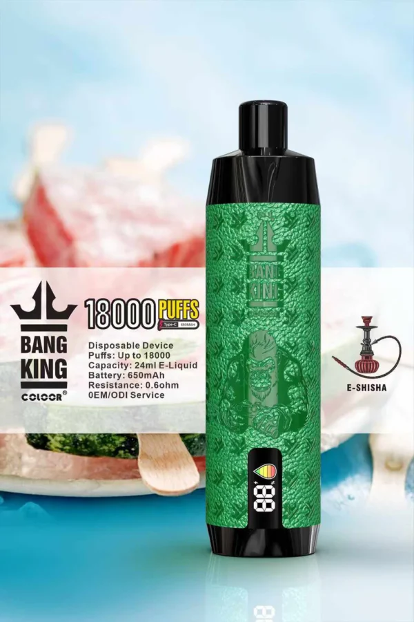 Bang King Crown Bar 18000 Puffs 0% 2% 3% 5% Lage Nicotine Oplaadbare Wegwerp Vapes Pen Bulk Aankoop Groothandel - ESCOVAPE - 4