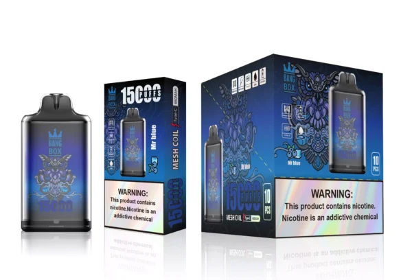 Bang Box S1 15000 nádechů 0% 2% 3% 5% Nízký nikotin Dobíjecí Jednorázové Vapes Pero Hromadný nákup Velkoobchod - ESCOVAPE - 4