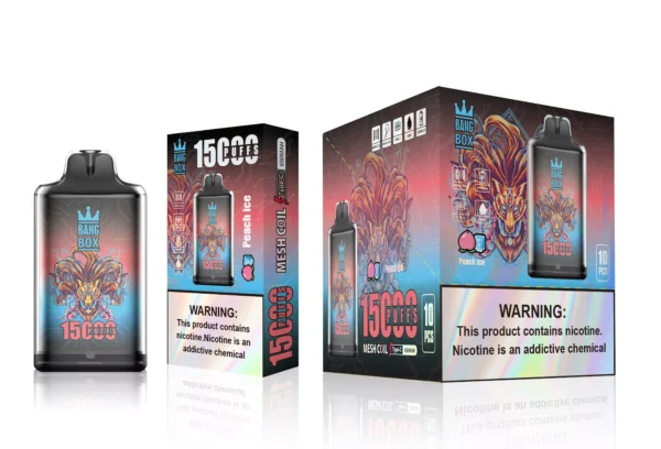 Bang Box S1 15000 nádechů 0% 2% 3% 5% Nízký nikotin Dobíjecí Jednorázové Vapes Pero Hromadný nákup Velkoobchod - ESCOVAPE - 11