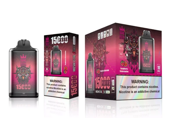 Bang Box S1 15000 nádechů 0% 2% 3% 5% Nízký nikotin Dobíjecí Jednorázové Vapes Pero Hromadný nákup Velkoobchod - ESCOVAPE - 8