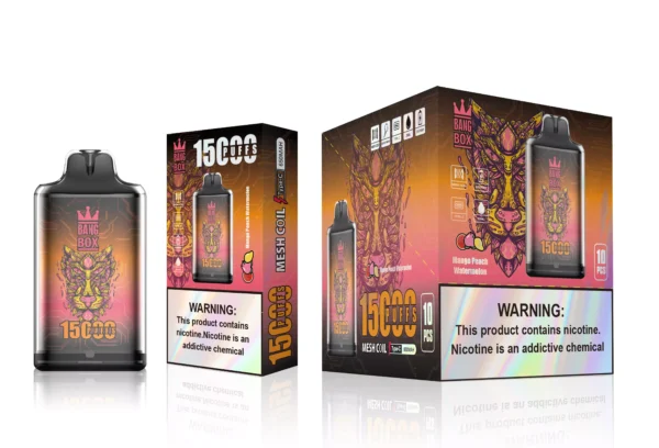 Bang Box S1 15000 nádechů 0% 2% 3% 5% Nízký nikotin Dobíjecí Jednorázové Vapes Pero Hromadný nákup Velkoobchod - ESCOVAPE - 6
