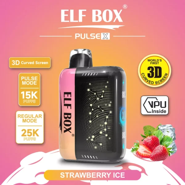 Elf Box Pulse X 25000 Puffs Dual Mesh 0% 2% 3% 5% Lage Nicotine 3D Gebogen LED Scherm Oplaadbare Wegwerp Vapes Pen Bulk Aankoop Groothandel - ESCOVAPE - 11