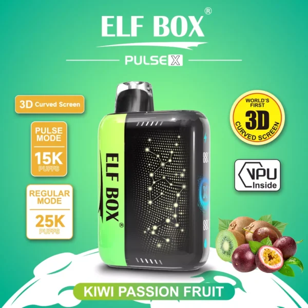 Elf Box Pulse X 25000 Puffs Dual Mesh 0% 2% 3% 5% Lage Nicotine 3D Gebogen LED Scherm Oplaadbare Wegwerp Vapes Pen Bulk Aankoop Groothandel - ESCOVAPE - 3