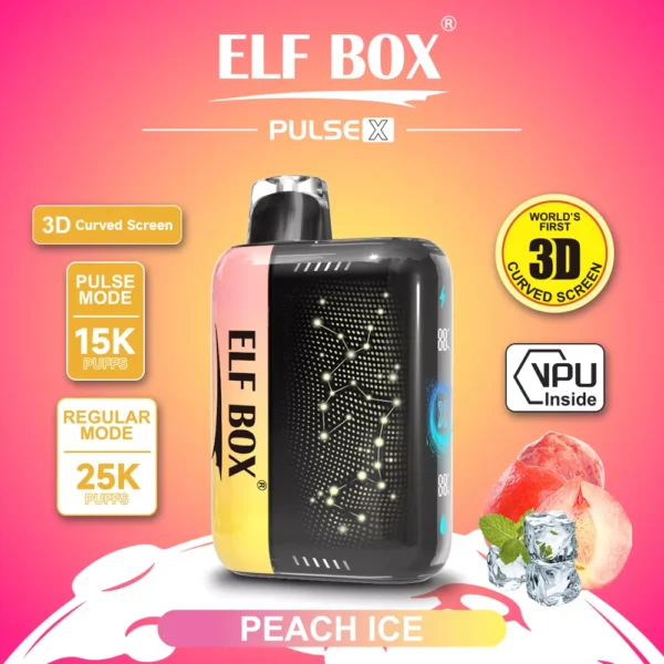 Elf Box Pulse X 25000 Puffs Dual Mesh 0% 2% 3% 5% Lage Nicotine 3D Gebogen LED Scherm Oplaadbare Wegwerp Vapes Pen Bulk Aankoop Groothandel - ESCOVAPE - 7