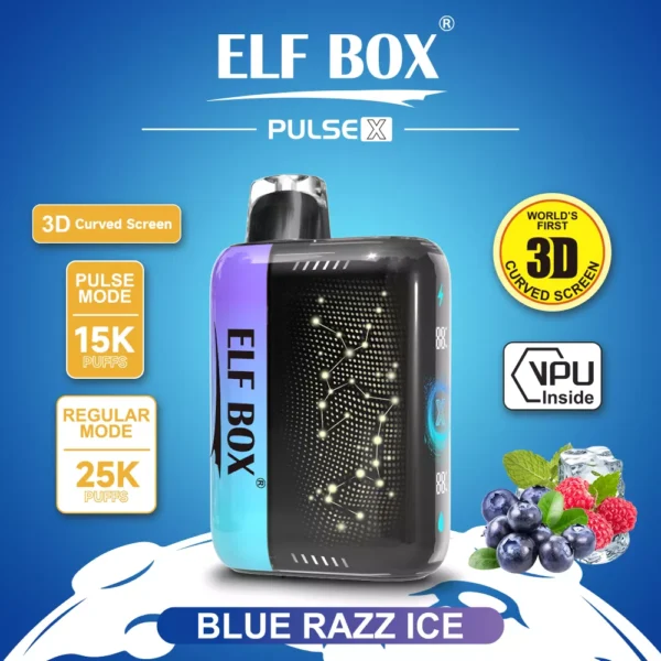 Elf Box Pulse X 25000 Puffs Dual Mesh 0% 2% 3% 5% Lage Nicotine 3D Gebogen LED Scherm Oplaadbare Wegwerp Vapes Pen Bulk Aankoop Groothandel - ESCOVAPE - 10
