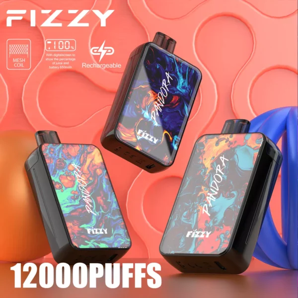 Fizzy Pandora 12000 Puffs 2% 5% Baixo Nicotina Recarregável Vapes Descartáveis Caneta a Granel Compra por Atacado - ESCOVAPE - 1