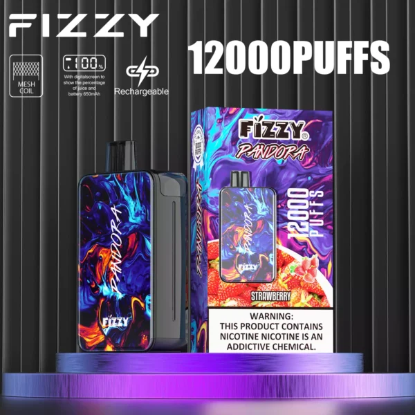 Fizzy Pandora 12000 Puffs 2% 5% Baixo Nicotina Recarregável Vapes Descartáveis Caneta a Granel Compra por Atacado - ESCOVAPE - 2