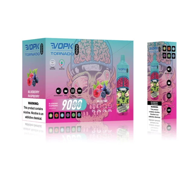 VOPK Tornado 9000 Puffs 0% 2% 3% 5% Lage Nicotine Oplaadbare Wegwerp Vapes Pen Bulk Aankoop Groothandel - ESCOVAPE - 2