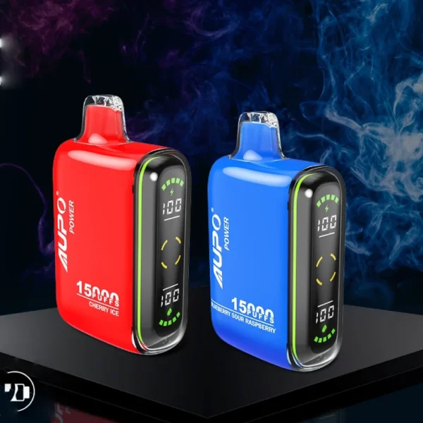 AUPO 15000 Puffs Dual Mesh LED Display 2 Low Nicotine Rechargeable