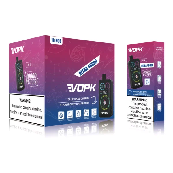 VOPK ULTRA 40000 Puffs Dubbele Smaak Digitale Scherm 2% Lage Nicotine Oplaadbare Wegwerp Vapes Pen Bulk Aankoop Groothandel - ESCOVAPE - 2