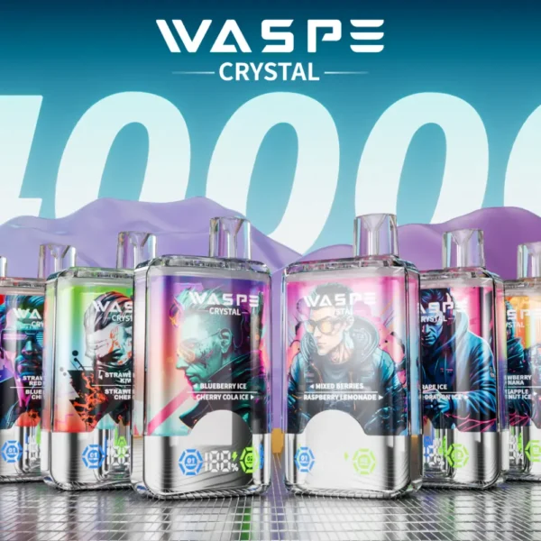 WASPE Crystal 40000 Puffs Double Flavor LED Display 0% 2% 5% Lage Nicotine Oplaadbare Wegwerp Vapes Pen Bulk Aankoop Groothandel - ESCOVAPE - 14