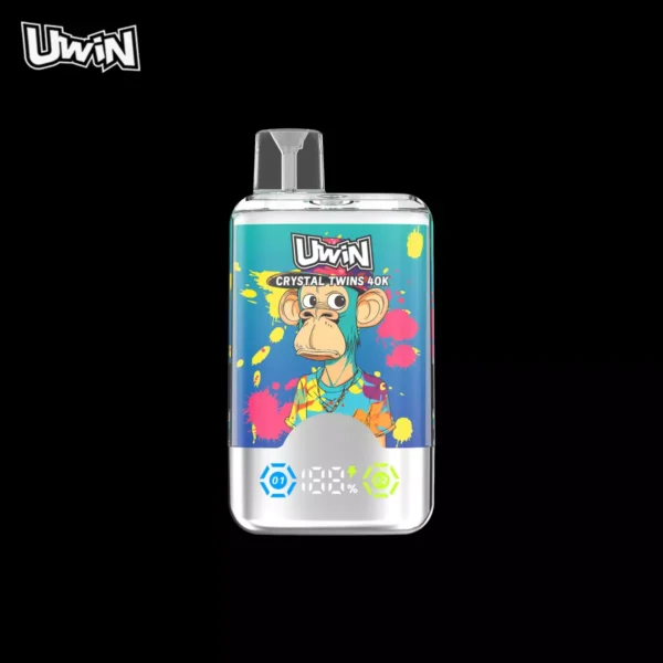 Uwin Twins Crystal 40000 Puffs Dubbele Smaak LED Display 0% 2% 3% 5% Lage Nicotine Oplaadbare Wegwerp Vapes Pen Bulk Aankoop Groothandel - ESCOVAPE - 6