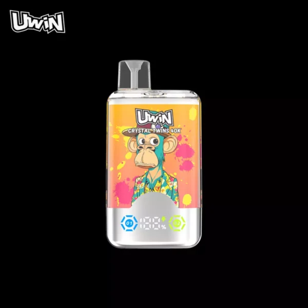 Uwin Twins Crystal 40000 Puffs Dubbele Smaak LED Display 0% 2% 3% 5% Lage Nicotine Oplaadbare Wegwerp Vapes Pen Bulk Aankoop Groothandel - ESCOVAPE - 1