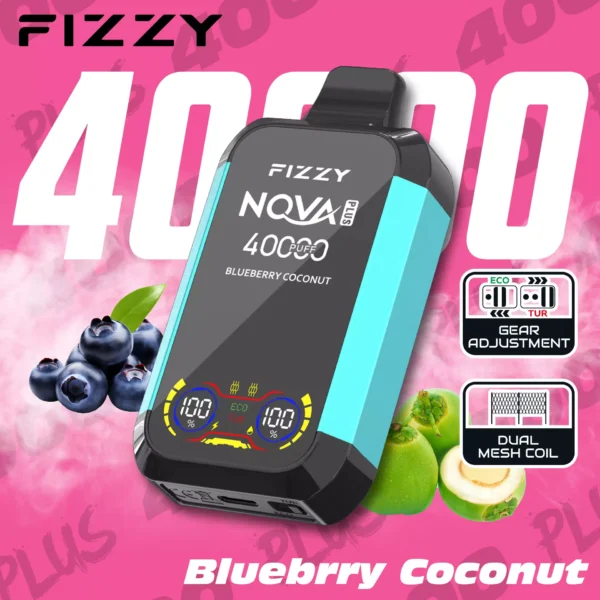 Fizzy Nova Plus 40000 Puffs Dual Mesh Digitaal Scherm 2% 5% Lage Nicotine Oplaadbare Wegwerp Vapes Pen Bulk Aankoop Groothandel - ESCOVAPE - 10