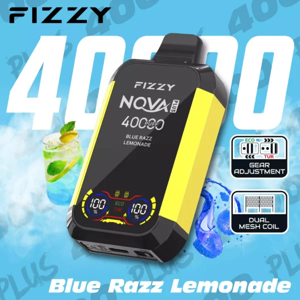 Fizzy Nova Plus 40000 Puffs Dual Mesh Digitaal Scherm 2% 5% Lage Nicotine Oplaadbare Wegwerp Vapes Pen Bulk Aankoop Groothandel - ESCOVAPE - 12