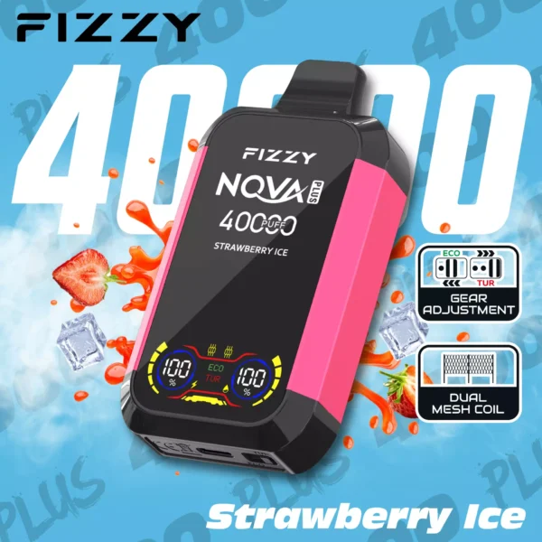 Fizzy Nova Plus 40000 Puffs Dual Mesh Digitaal Scherm 2% 5% Lage Nicotine Oplaadbare Wegwerp Vapes Pen Bulk Aankoop Groothandel - ESCOVAPE - 11