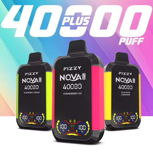 Fizzy Nova Plus 40000 Puffs Dual Mesh Digitaal Scherm 2% 5% Lage Nicotine Oplaadbare Wegwerp Vapes Pen Bulk Aankoop Groothandel - ESCOVAPE - 1