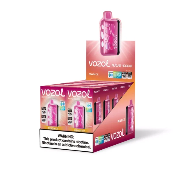 Vozol Rave 40000 Puffs Sensing Display 5% Lage Nicotine Oplaadbare Wegwerp Vapes Pen Bulk Aankoop Groothandel - ESCOVAPE - 12