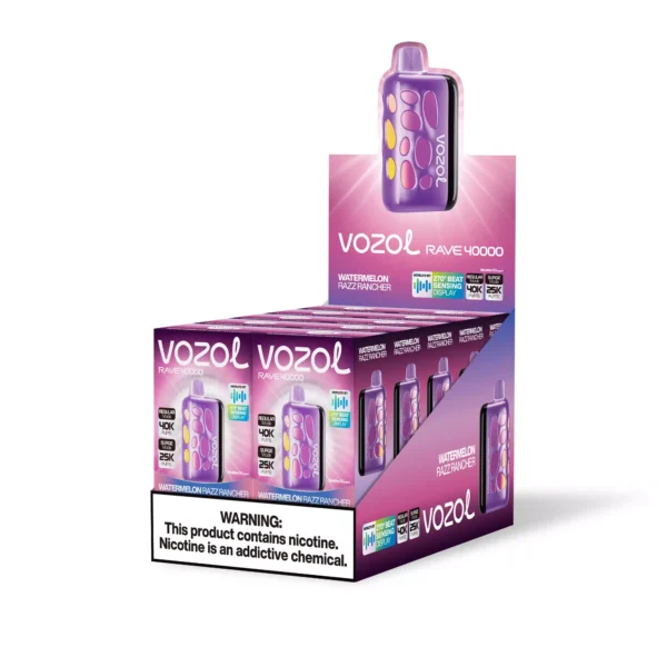 Vozol Rave 40000 Puffs Sensing Display 5% Lage Nicotine Oplaadbare Wegwerp Vapes Pen Bulk Aankoop Groothandel - ESCOVAPE - 3