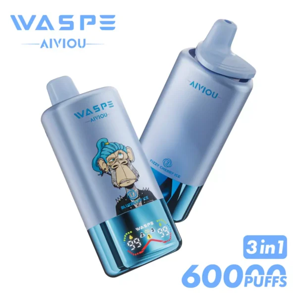 WASPE AIVIOU 60000 Puffs Triple Flavor LED Obrazovka 0% 2% 5% Nízkonikotinové Dobíjecí Jednorázové Vapes Pero Hromadný Nákup Velkoobchod - ESCOVAPE - 6