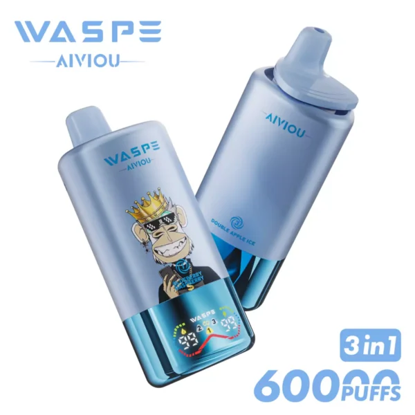 WASPE AIVIOU 60000 Puffs Triple Flavor LED obrazovka 0% 2% 5% Nízkonikotinové dobíjecí jednorázové vapey pero Hromadný nákup Velkoobchod - ESCOVAPE - 2