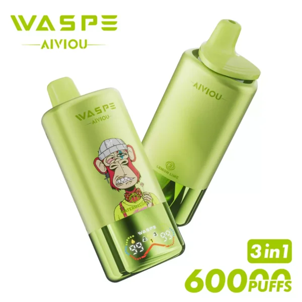 WASPE AIVIOU 60000 Puffs Triple Flavor LED Obrazovka 0% 2% 5% Nízkonikotinové Dobíjecí Jednorázové Vapes Pero Hromadný Nákup Velkoobchod - ESCOVAPE - 7